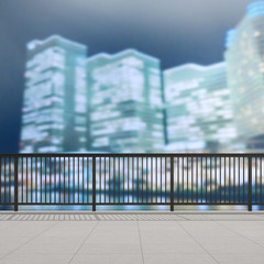 Fototapeta na wymiar Balcony And Terrace Of Blur Exterior Background