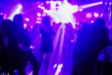 club party is blurred background