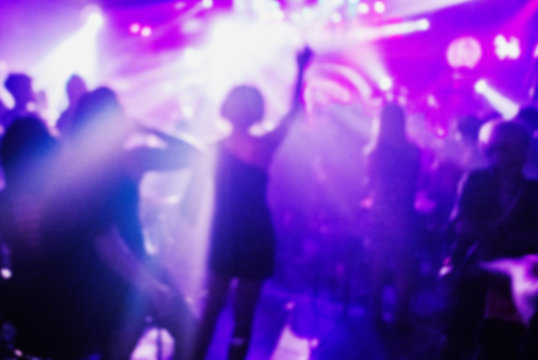 club party is blurred background