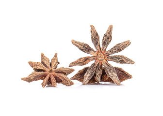 Anise on white background.