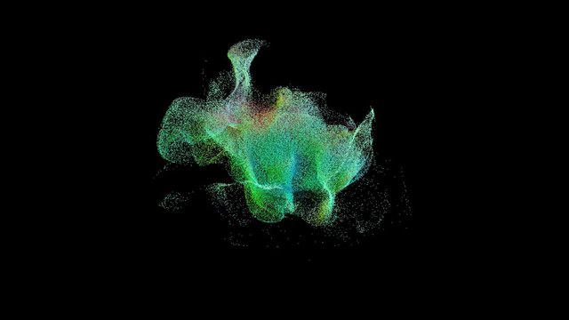 Particles in Action
Made in Cinema 4D 
Plugins X-Particles and Rendered with Krakatoa

Nice Effect with 30 fps