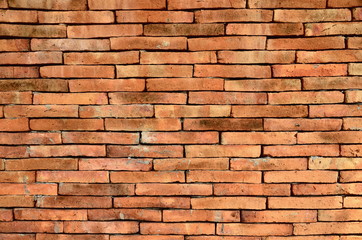 Fototapeta premium Red Brick block wall for background textures