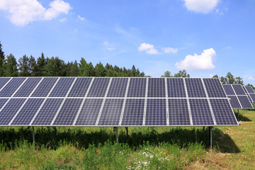 Detail of Solar Power Station on the Meadow 