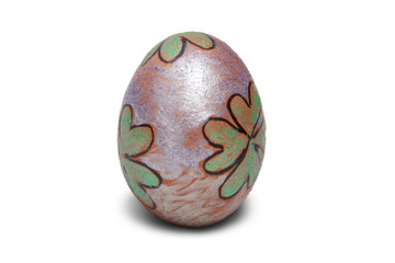 Hand colored Easter egg.
