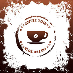 cup of coffee vector background