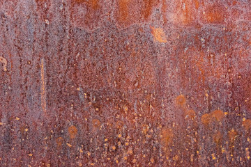 Oxidized metal surface making an abstract texture
