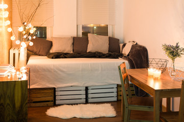 Interior with good atmosphere for relax