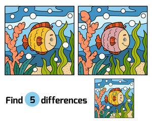 Find differences (fish and background)