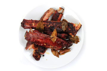 smoked pig ribs
