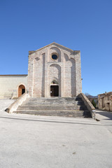 Fototapeta na wymiar Kirche San Francesco in Sassoferrato - Italien