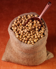 SACK OF ROASTED YELLOW CHICKPEAS