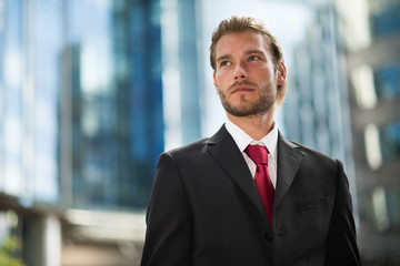 Handsome businessman portrait