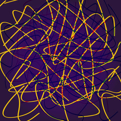 Moving colorful lines of abstract background