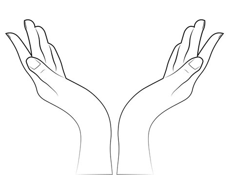 Sketch of the hands