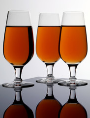 THREE GLASSES OF CALVADOS