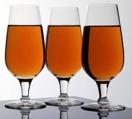 THREE GLASSES OF CALVADOS