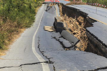 Cracked road