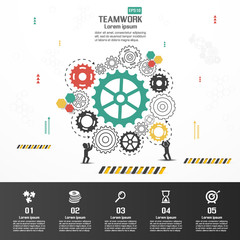 Teamwork graphic vector design