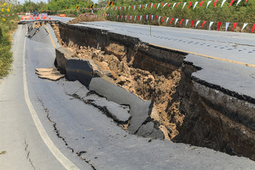 Cracked road
