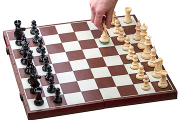 First move of the chess knight