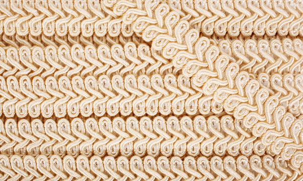 Decorative ribbon upholstery for furniture scroll gimp braid