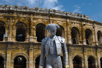 Fototapeta na wymiar Arènes de Nîmes, France.