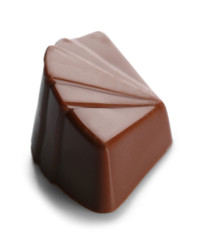 Chocolate candy, isolated on white