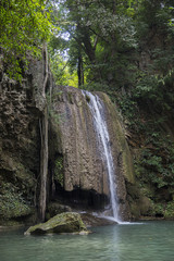 Fototapeta na wymiar Erawan waterfalls inTthailand