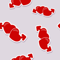 Seamless background with Gays icons for your design