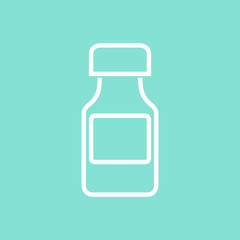 Medicine bottle  -  vector icon.