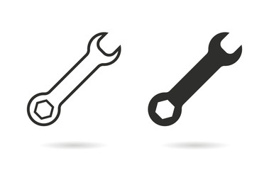 Wrench - vector icon.