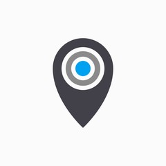 Map pin - vector icon.