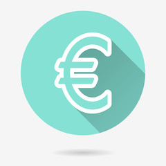 Obraz premium Euro - vector icon.
