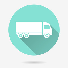 Truck - vector icon.