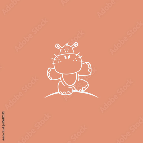Blue hippo name labels