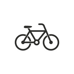 Fototapeta premium Bicycle - vector icon.