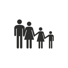 Family - vector icon.