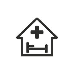 Hospital - vector icon.