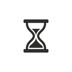 Hourglass - vector icon. - obrazy, fototapety, plakaty