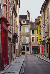 Fototapeta na wymiar Narrow street in the old town in France