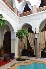 Innenhof eines Riad in Marrakesch