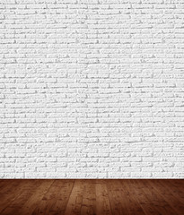 Innenraum mit Ziegelmauer 