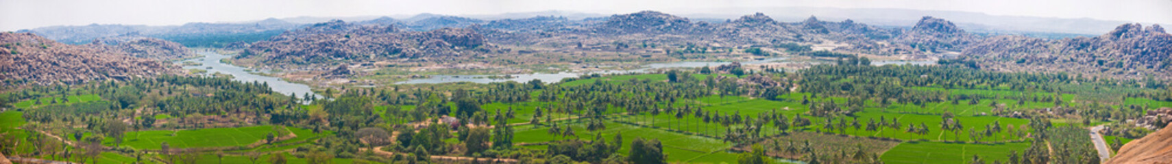 Fototapeta na wymiar India Hampi panorama