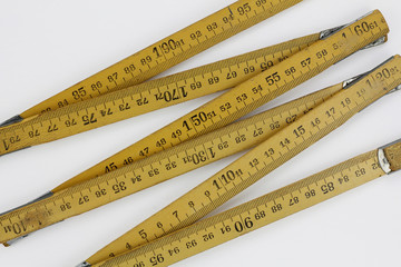 Wood measuring meter