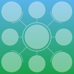 Light info-graphics template on gradient background. Eps 8. No t