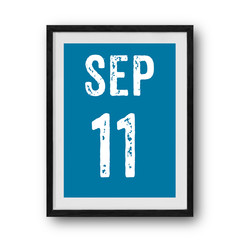 September calendar on the photo frame