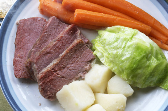 Corned Beef and Cabbage For Dinner