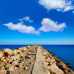 Fototapeta premium Cullera Xuquer river mouth Jucar in Valencia