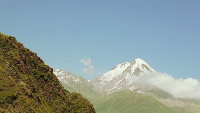Mountain Kazbek in Georgia