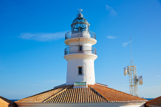 Cullera Lighthouse in Valencia of Spain